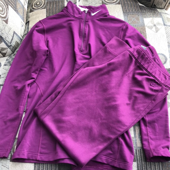 nike purple jogging suit